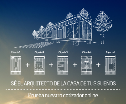 Diseño de una vivienda modular con un esquema que muestra diferentes opciones de personalización. La imagen resalta la posibilidad de crear una casa prefabricada adaptada a tus necesidades. Tecno Fast Home.